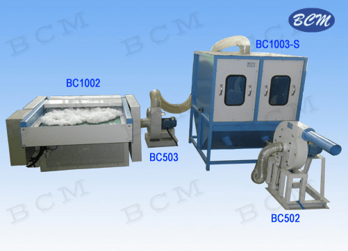 ?Pearl fiber mixing and filling line BC1002+BC503+BC1003-S+BC502